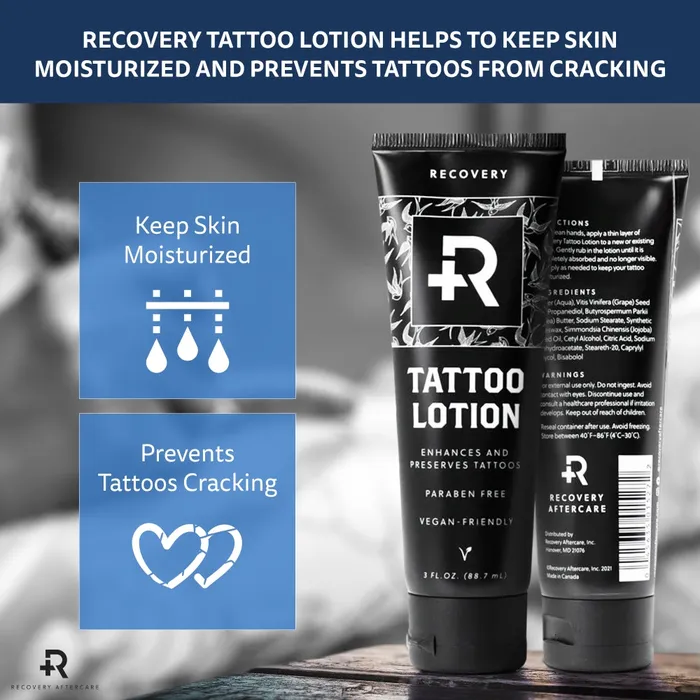 Recovery Vibrators Recovery Tattoo Lotion 3oz Tube