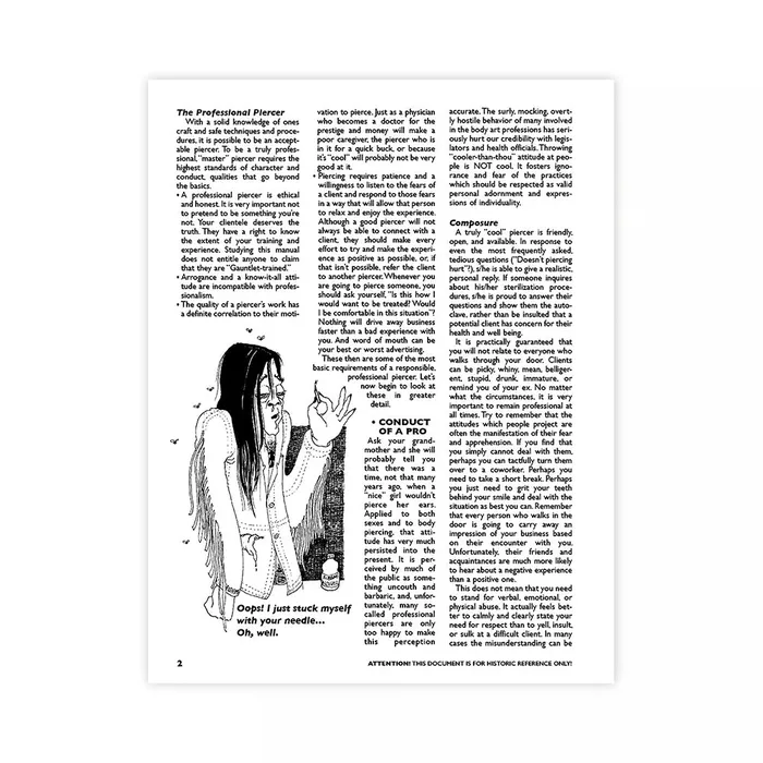 Responsible Body Piercing Softcover Book USA Female Sex Toys