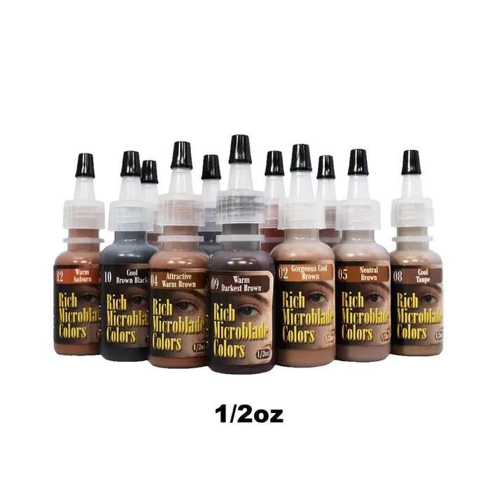 Rich Microblade Colors 12oz Bottle Permanent Makeup Pigment Pick Your Color Rich Microblade Colors Vibrators Rich Microblade Colors 12oz Bottle Permanent Makeup Pigment Pick Your Color Rich Microblade Colors Vibrators