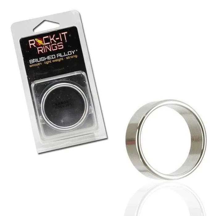RockIt Rings LLC Male Sex Toys RockIt Rings Brushed Alloy CRing Large 175 Diameter 34 thick RockIt Rings LLC Male Sex Toys RockIt Rings Brushed Alloy CRing Large 175 Diameter 34 thick