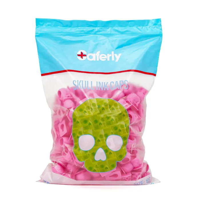 Saferly Male Sex Toys Saferly Skull Ink Caps Size 16 Large Bag of 200