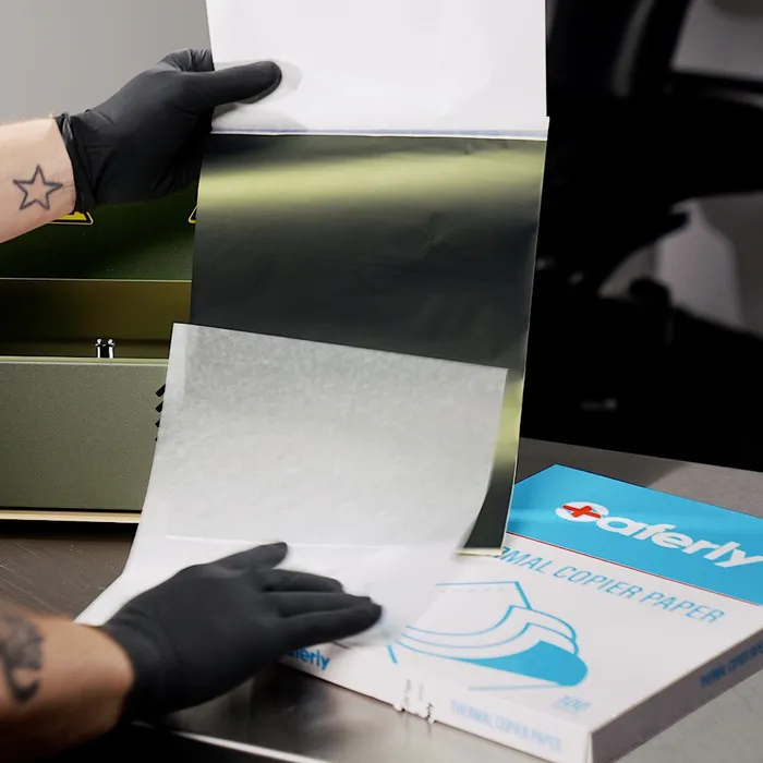 Saferly Vibrators Saferly Tattoo Thermal Image Copier Stencil Paper 812 x 11 100 Sheets
