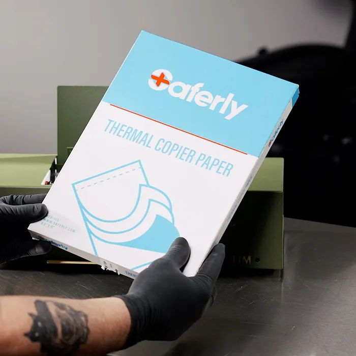 Saferly Vibrators Saferly Tattoo Thermal Image Copier Stencil Paper 812 x 11 100 Sheets