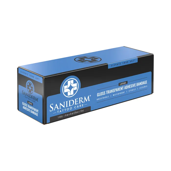 Saniderm Vibrators Saniderm Tattoo Aftercare Transparent Adhesive Bandage 8 x 8 yard Roll Saniderm Vibrators Saniderm Tattoo Aftercare Transparent Adhesive Bandage 8 x 8 yard Roll