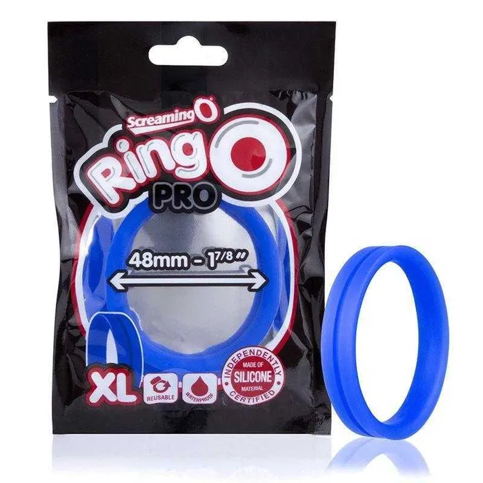 Screaming O Male Sex Toys Screaming O Ring O Pro XL Blue Silicone Ring