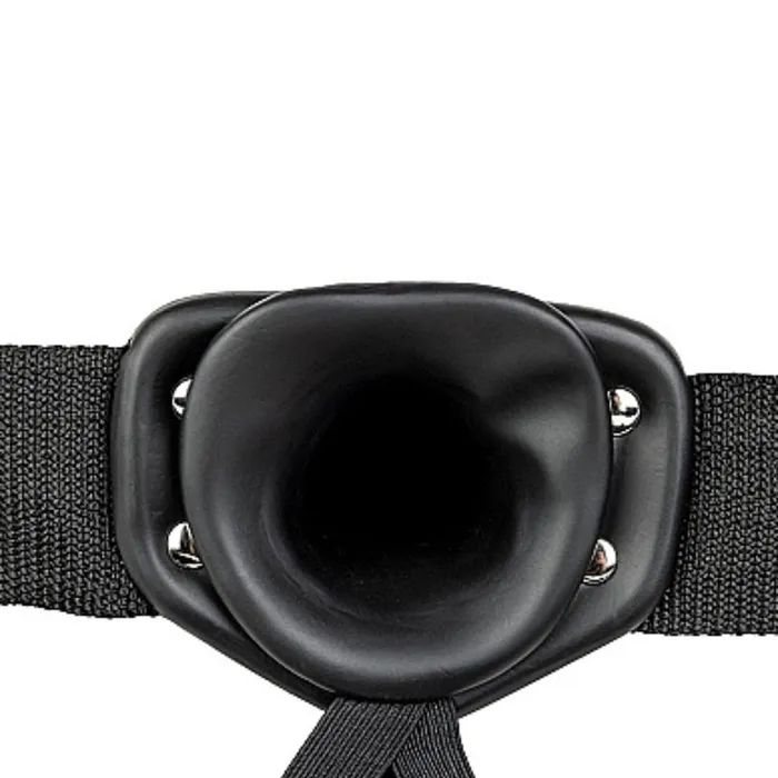 Shots Realrock 6 Inch Hollow Dildo Strapon Harness Black Female Sex Toys
