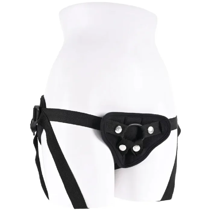 Sportsheets Female Sex Toys Breathable High Waisted Adjustable Black Strap On Harness