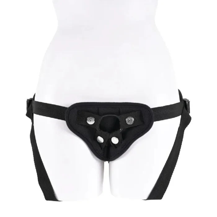 Sportsheets Female Sex Toys Breathable High Waisted Adjustable Black Strap On Harness