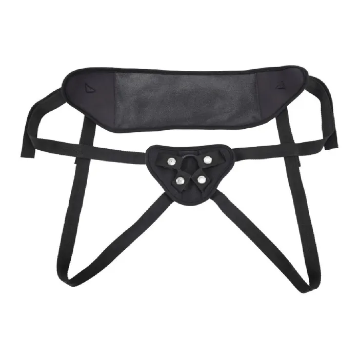 Sportsheets Female Sex Toys Breathable High Waisted Adjustable Black Strap On Harness