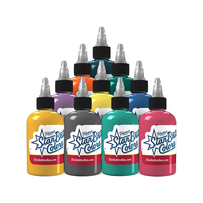 StarBrite Tommys Male Sex Toys Mark Duhan Floral Series 10Color Ink Set Tommys StarBrite Colors Signature Series 1oz Bottles