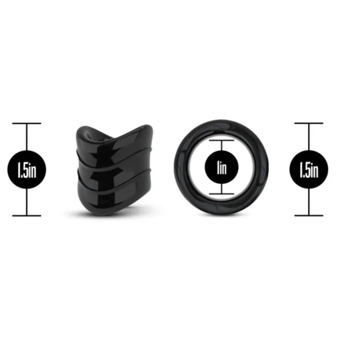 Stay Hard X Long 1 Inch Beef Ball Stretcher Snug Ring Blush Male Sex Toys