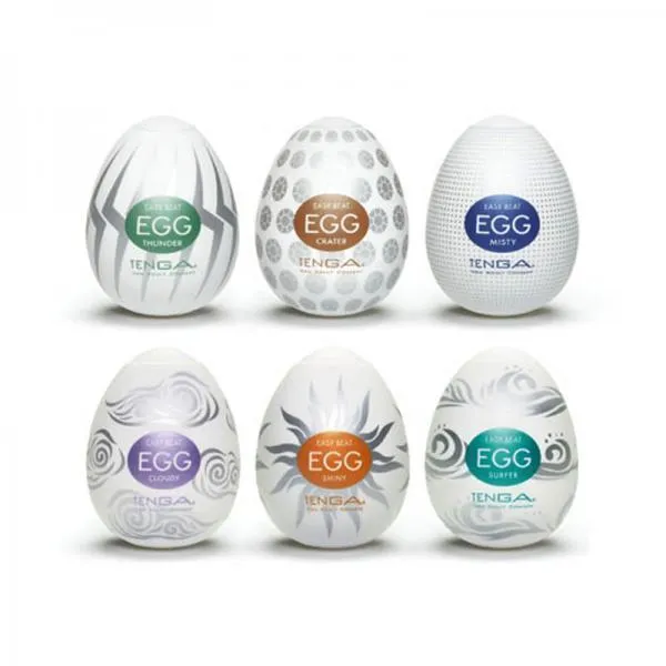 Tenga Tenga Egg Hard Boiled Disposable Penis Masturbation Sleeves Variety Pack of 6 Male Sex Toys Tenga Tenga Egg Hard Boiled Disposable Penis Masturbation Sleeves Variety Pack of 6 Male Sex Toys