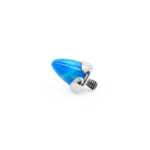 Tilum 14g12g Internally Threaded Titanium Opal Cone Top Price Per 1 Tilum Vibrators Tilum 14g12g Internally Threaded Titanium Opal Cone Top Price Per 1 Tilum Vibrators