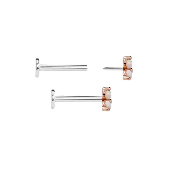 Tilum 14kt Rose Gold Trinity Opal Threadless Top Price Per 1 Tilum Vibrators