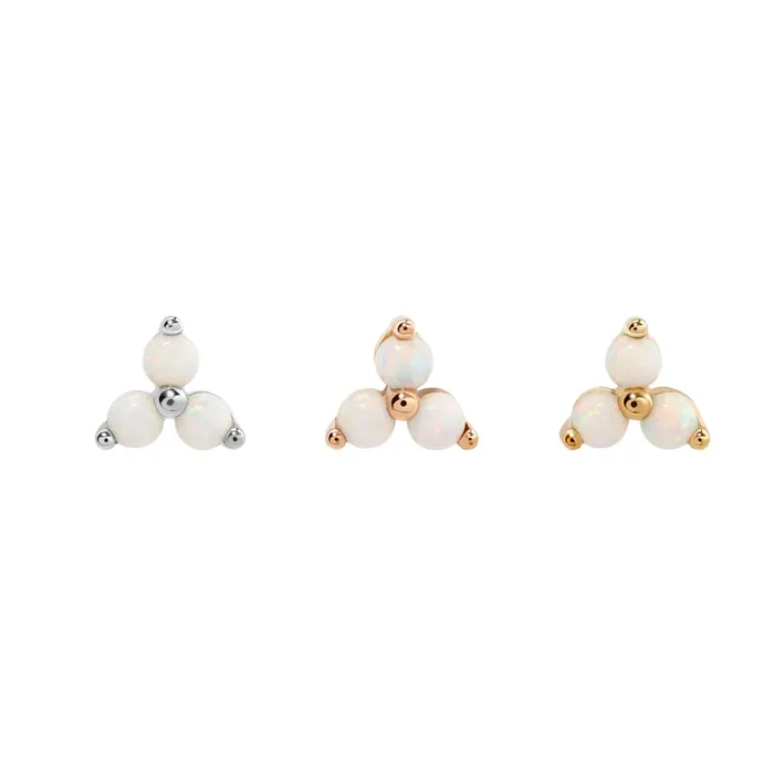 Tilum 14kt Rose Gold Trinity Opal Threadless Top Price Per 1 Tilum Vibrators