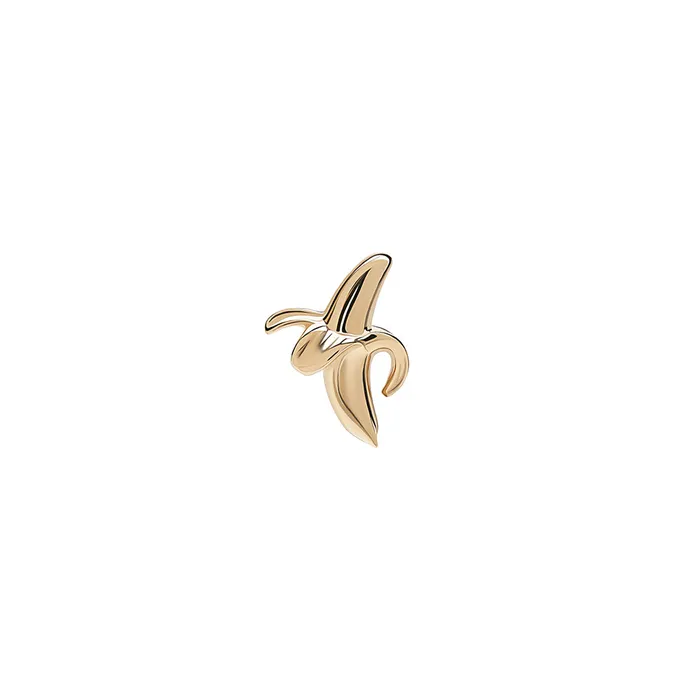 Tilum 14kt Yellow Gold Banana Threadless Top Price Per 1 Tilum Vibrators
