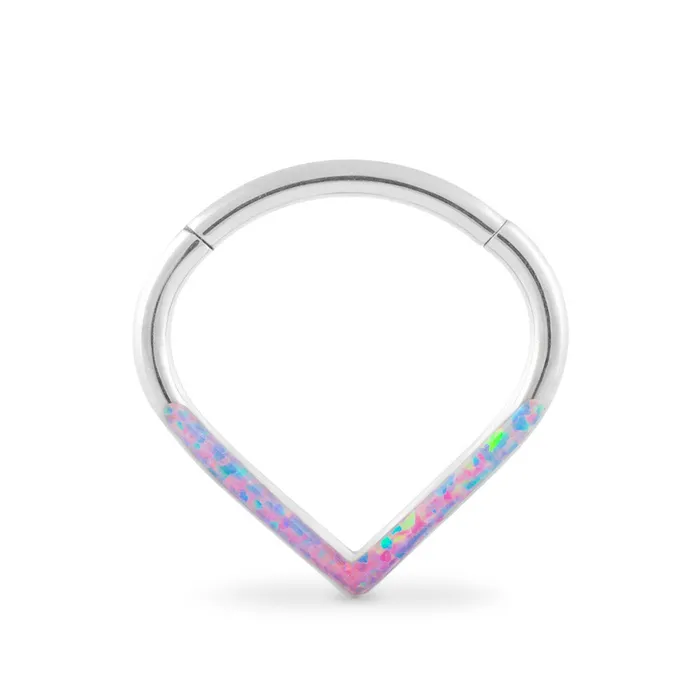 Tilum 16g Opal Triangle Titanium Clicker Price Per 1 Tilum Vibrators