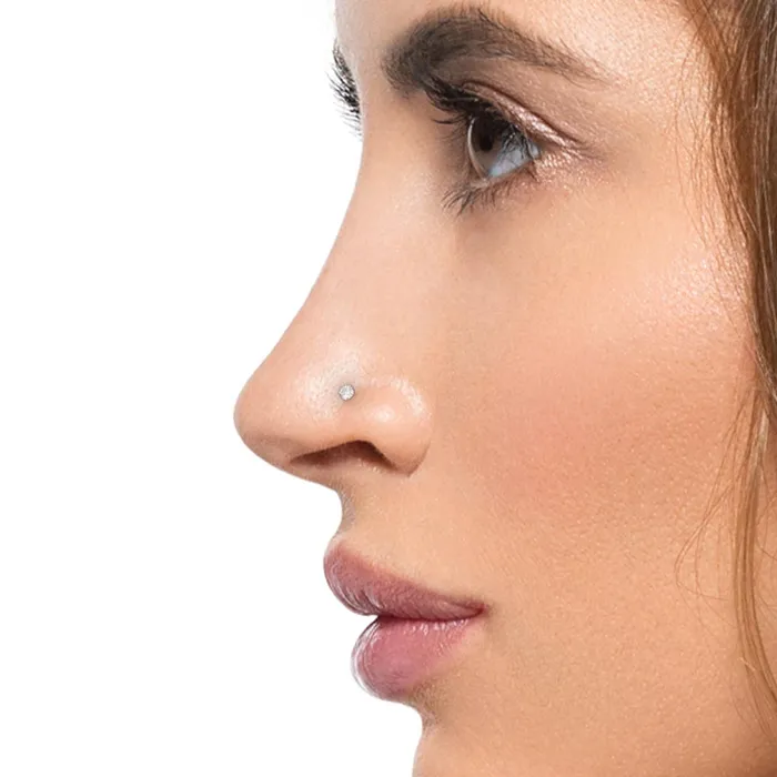 Tilum 20g 25mm Real Diamond White Gold Nose Screw Tilum Dildos