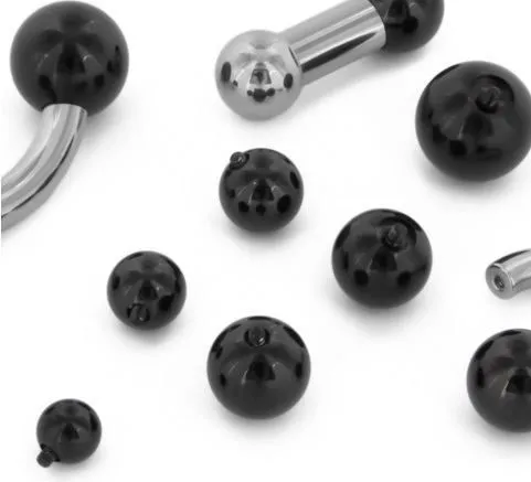 Tilum Anal Tilum 16g18g Internally Threaded PVD Black Titanium Ball Price Per 1 Tilum Anal Tilum 16g18g Internally Threaded PVD Black Titanium Ball Price Per 1
