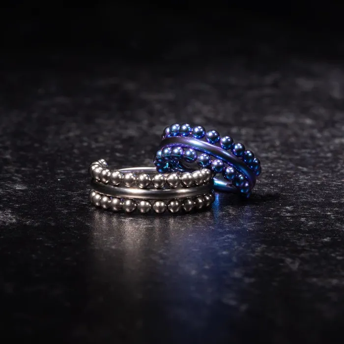 Tilum Anal Tilum 16g Beaded Channel Titanium Clicker Price Per 1