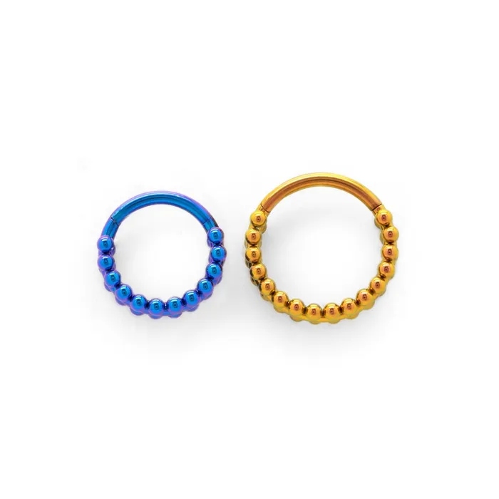 Tilum Anal Tilum 16g Beaded Channel Titanium Clicker Price Per 1