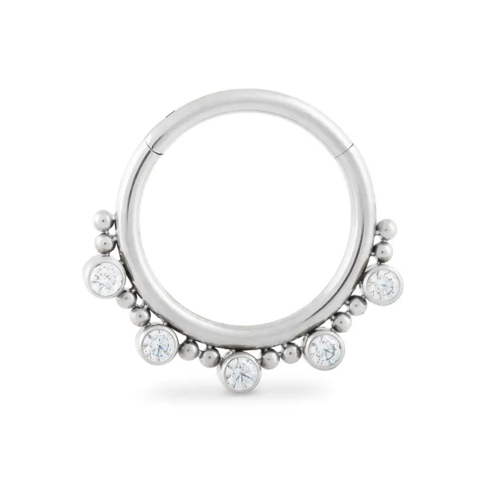 Tilum Anal Tilum 16g Crystal Jewel Bubble Titanium Clicker Price Per 1