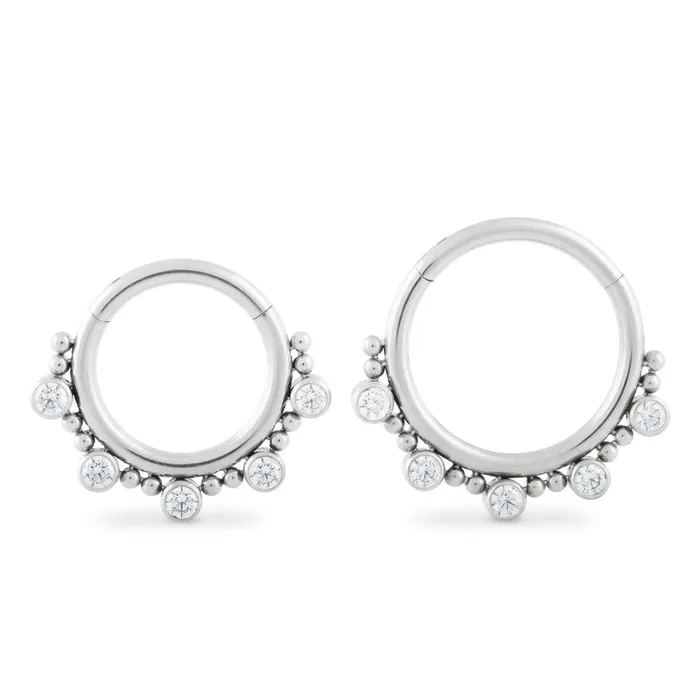 Tilum Anal Tilum 16g Crystal Jewel Bubble Titanium Clicker Price Per 1