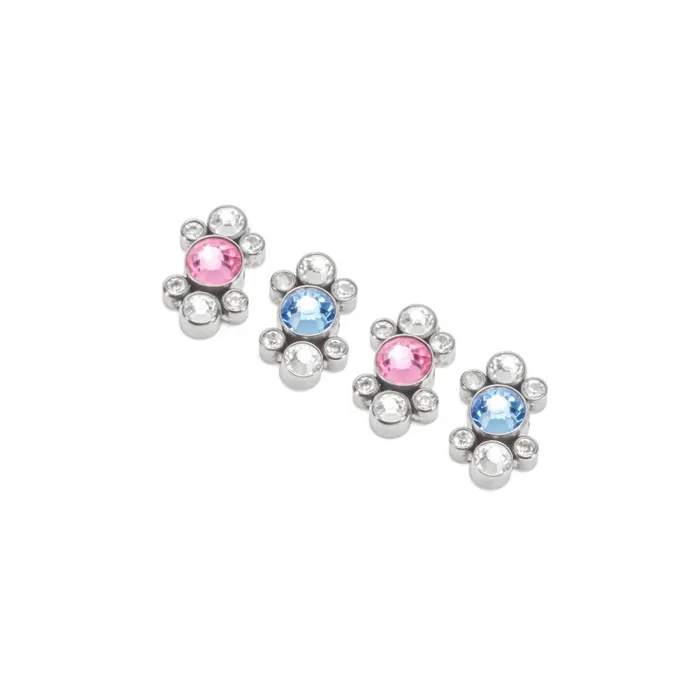 Tilum Galaxy Cluster Captive Bead Choose 4mm Jewel Price Per 1 Tilum Vibrators
