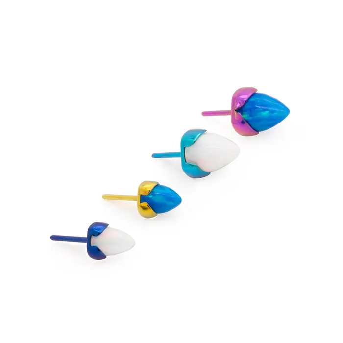 Tilum Opal Cone Titanium Threadless Top Pick Size Price Per 1 Tilum Male Sex Toys