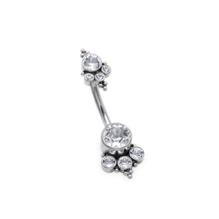Tilum Tilum 14g 716 Double Jewel Cluster Titanium Belly Button Ring Pick Color Male Sex Toys Tilum Tilum 14g 716 Double Jewel Cluster Titanium Belly Button Ring Pick Color Male Sex Toys