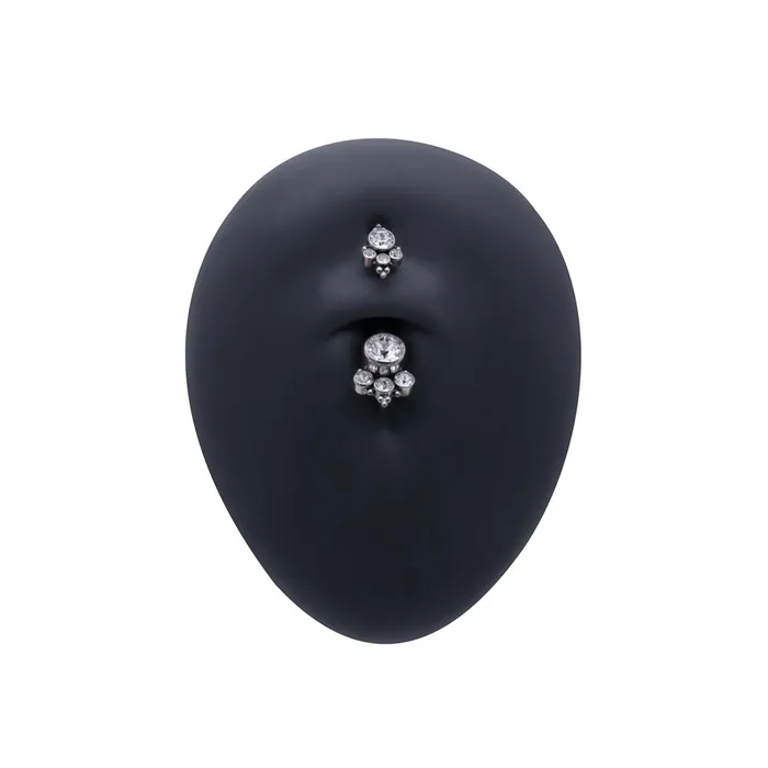 Tilum Tilum 14g 716 Double Jewel Cluster Titanium Belly Button Ring Pick Color Male Sex Toys