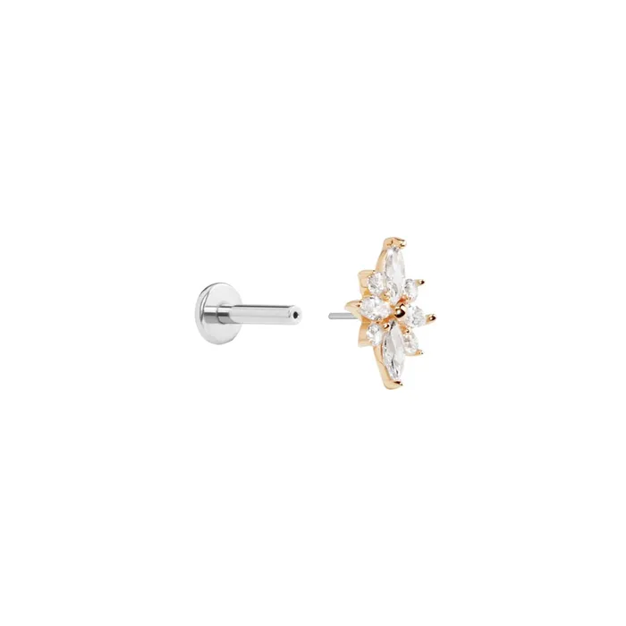 Tilum Tilum 14kt Yellow Jeweled Gold North Star Threadless Top Price Per 1 Vibrators