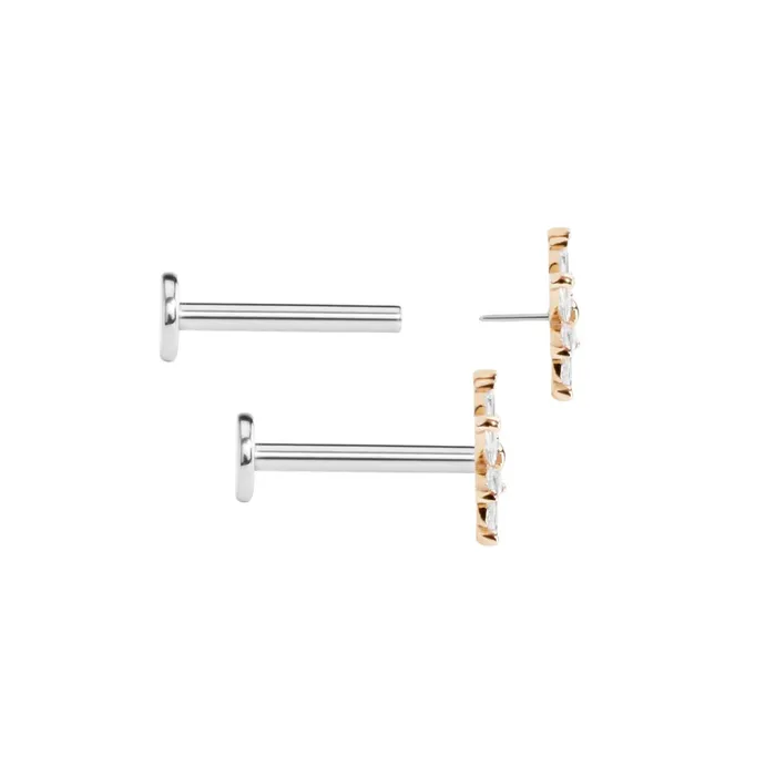 Tilum Tilum 14kt Yellow Jeweled Gold North Star Threadless Top Price Per 1 Vibrators