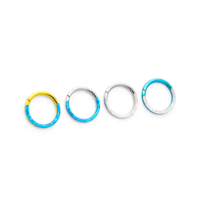 Tilum Tilum 16g Semicircle Opal Titanium Clicker Price Per 1 Vibrators