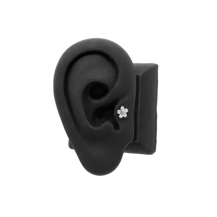 Tilum Tilum Titanium Jeweled Flower Threadless Top Price Per 1 Vibrators