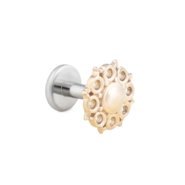 Tilum Vibrators Tilum 14g12g Internally Threaded Adenium Yellow Gold Top Price Per 1