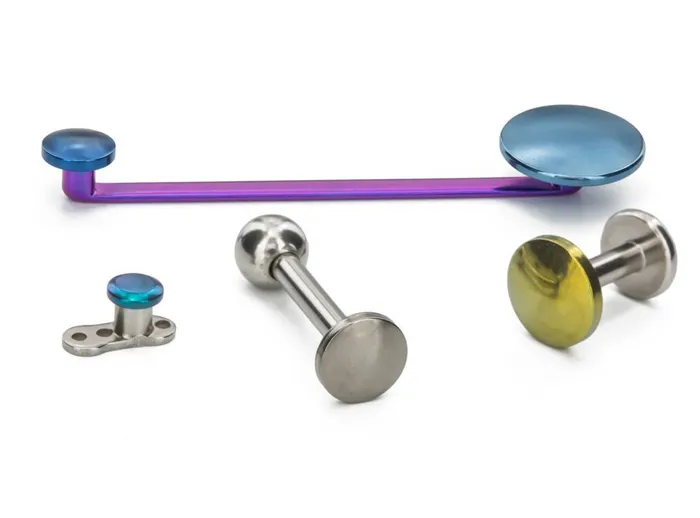 Tilum Vibrators Tilum 14g 12g Internally Threaded Flat Anodized Titanium Disc Price Per 1