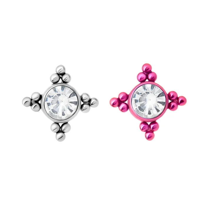 Tilum Vibrators Tilum 14g12g Internally Threaded Orbital Micron Bead Cluster Jewel Titanium Top Price Per 1