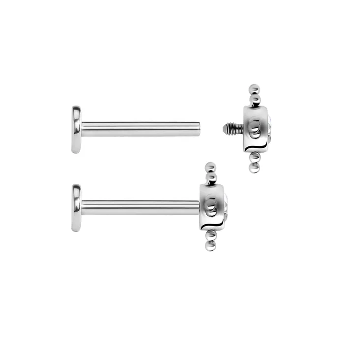 Tilum Vibrators Tilum 14g12g Internally Threaded Orbital Micron Bead Cluster Jewel Titanium Top Price Per 1