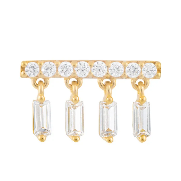 Tilum Vibrators Tilum 14kt Yellow Gold Jeweled Doric Columns Threadless Top Price Per 1