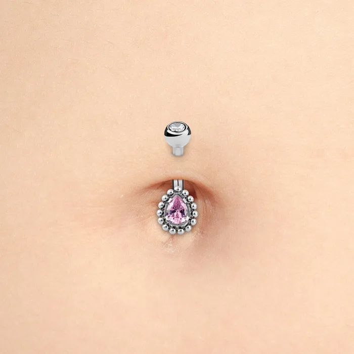 Tilum Vibrators Tilum Antique Jewel Teardrop Titanium Threadless Top Price Per 1