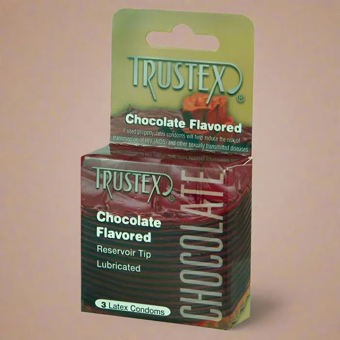 Trustex Enhancers Trustex Flavored Condoms Chocolate 3 Pack