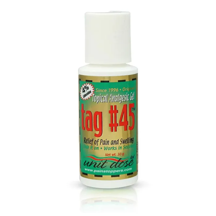 Unit Dose LLC Tag 45 Gel Topical Anesthetic 1oz Bottle Enhancers