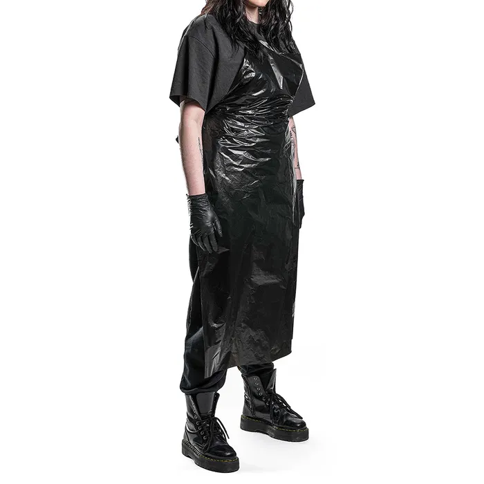 USA Anal Saferly Disposable Black Aprons Pack of 100