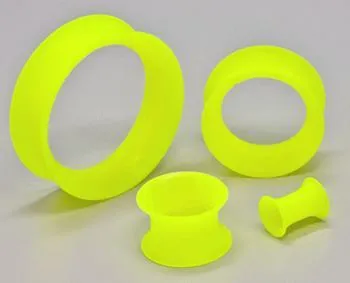 UV Yellow Silicone Skin Eyelet by Kaos Softwear 10g up to 1 Price Per 1 Kaos Dildos