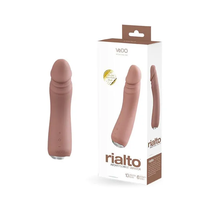 VeDO Toys Ltd Female Sex Toys Vedo Rialto Mocha Soft Flexible Rechargeable Silicone Dong VeDO Toys Ltd Female Sex Toys Vedo Rialto Mocha Soft Flexible Rechargeable Silicone Dong