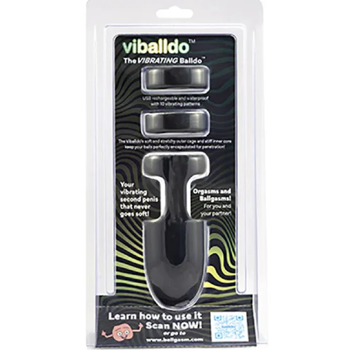 Viballdo The Worlds First Vibrating Ball Dildo Black Balldo Female Sex Toys