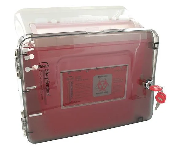 Vibrators Bemis Sharps Trio Sharps Cabinet 5Qt Sharps Container Glove Box Holder Bemis