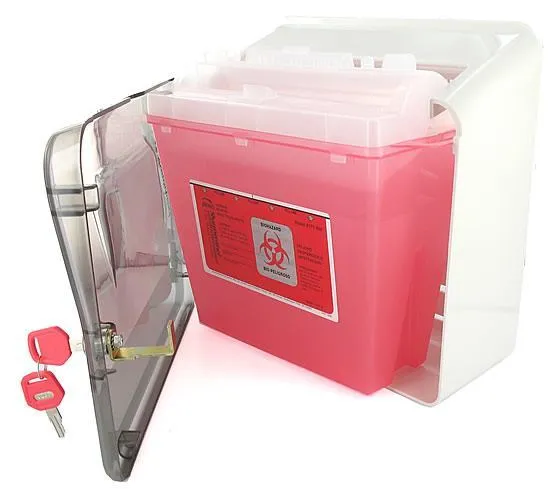 Vibrators Bemis Sharps Trio Sharps Cabinet 5Qt Sharps Container Glove Box Holder Bemis