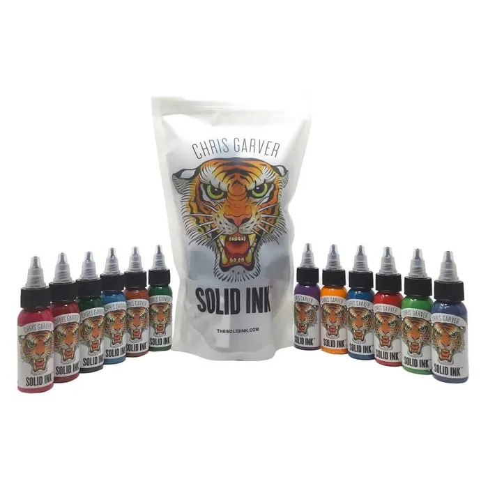 Vibrators Chris Garver Ghost Face Grey Solid Ink 1oz Bottle Solid Ink